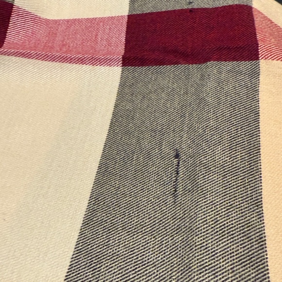 Burberry Beetroot Plaid Scarf - Picture 8 of 8